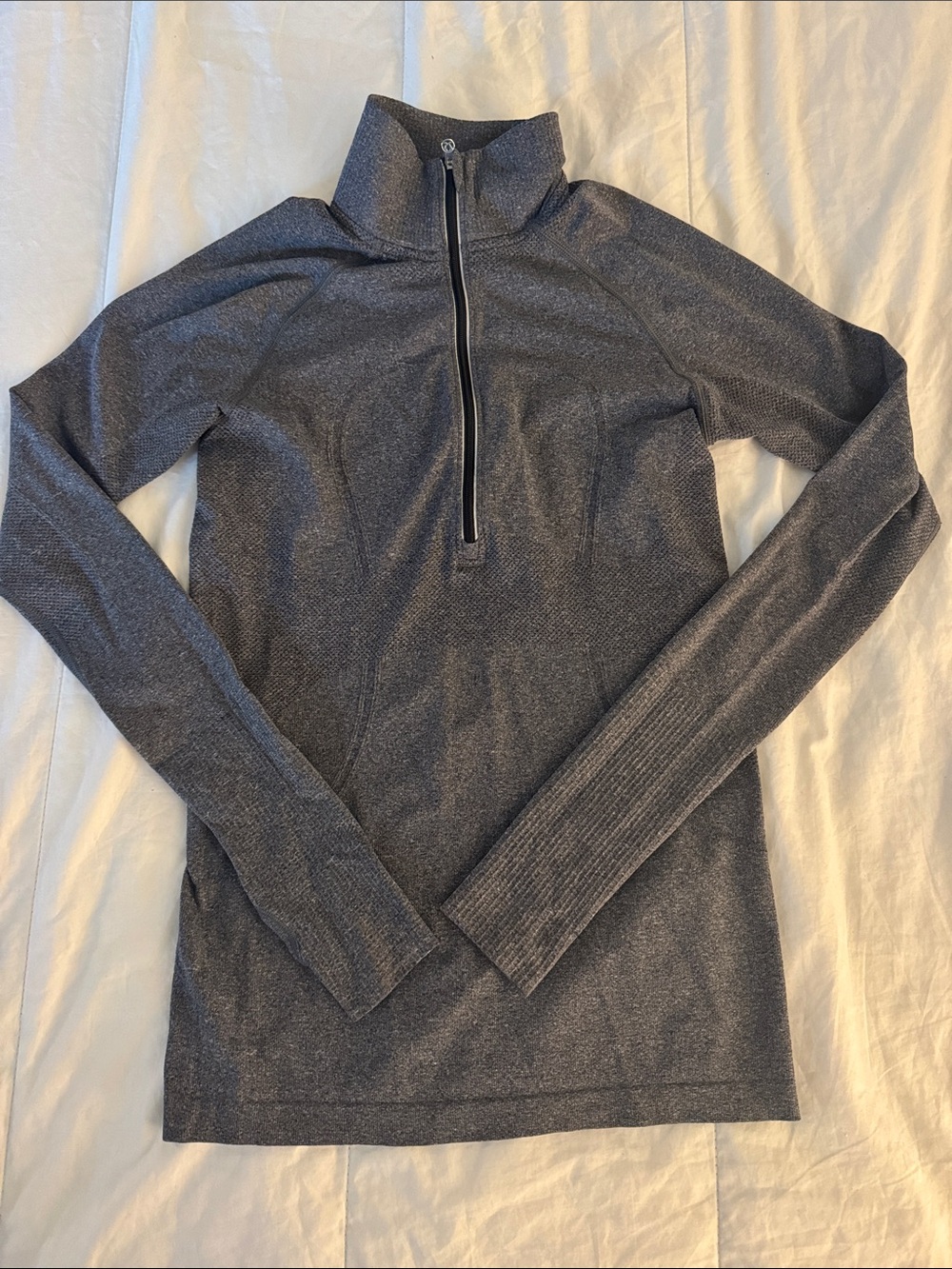 Women’s Lululemon Quarter-Zip Lightweight Active Sweater - Heather Gray